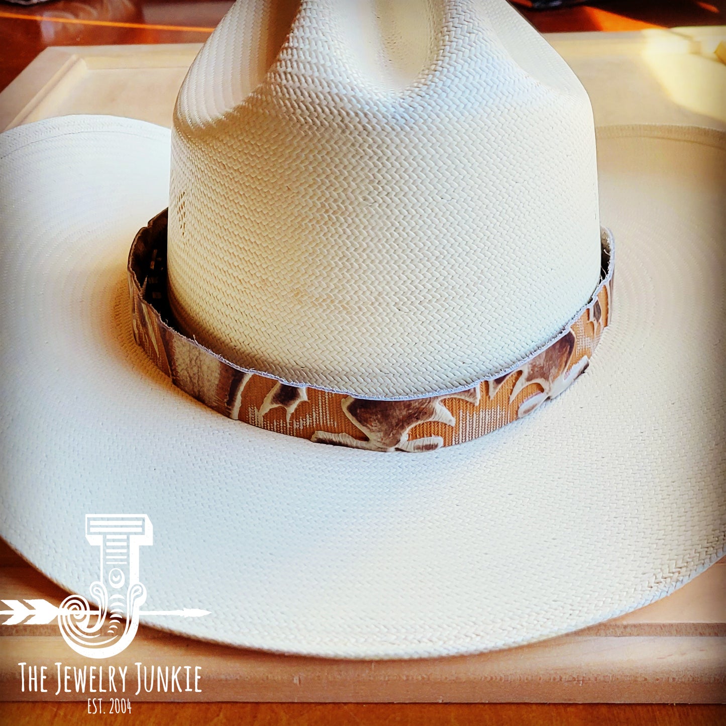 *Sienna Laredo Embossed Leather Hat Band Only 950g
