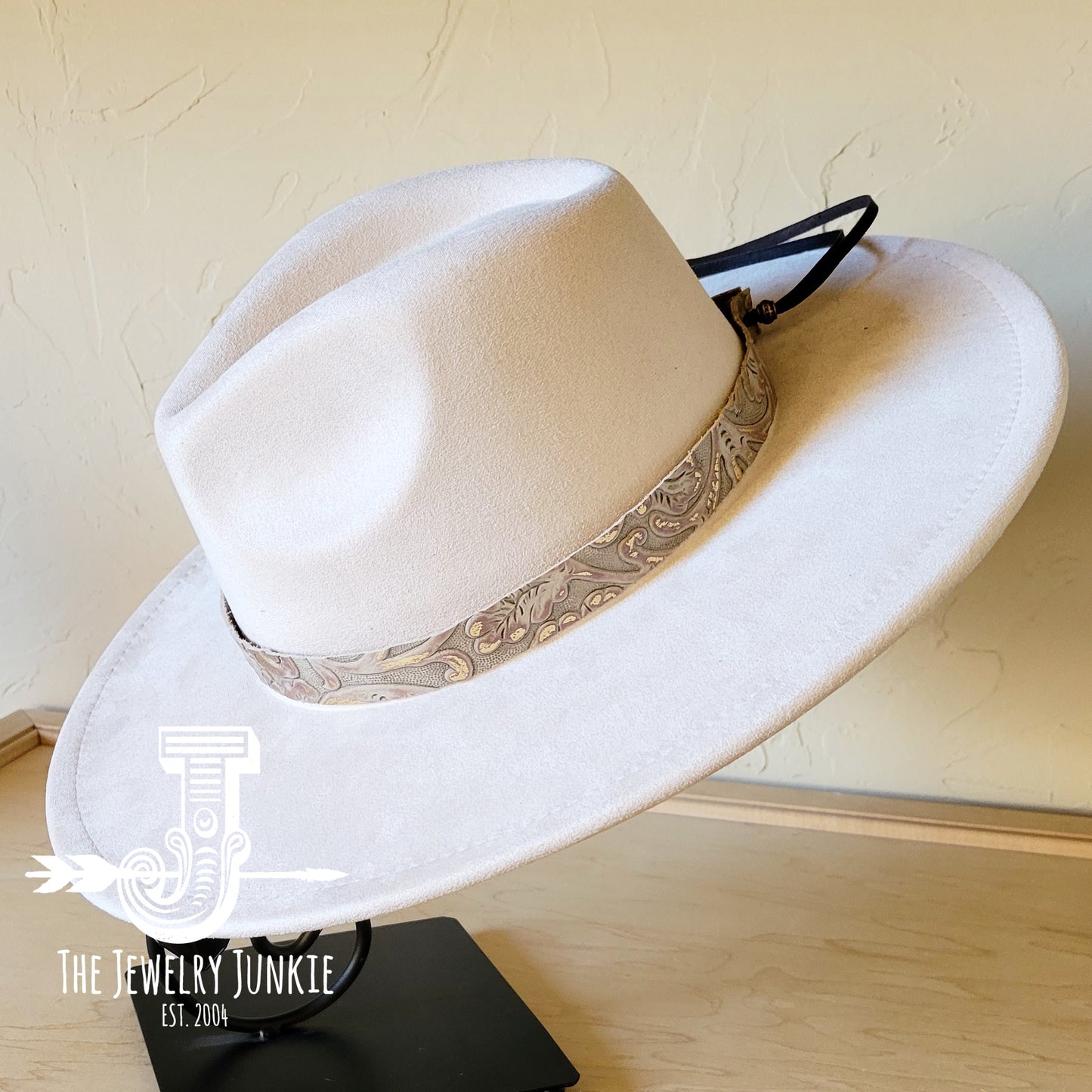 Gilded Cowboy Turquoise Embossed Leather Hat Band