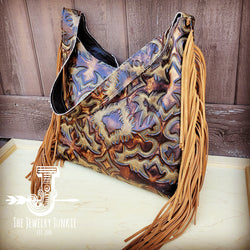 *Montana Leather Hobo Handbag in Brown Laredo 508e