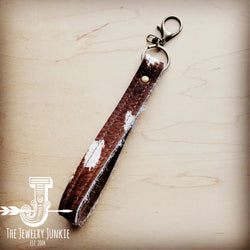 *Hair-on-Hide Leather Key Chain Strap Axis Hide 702i