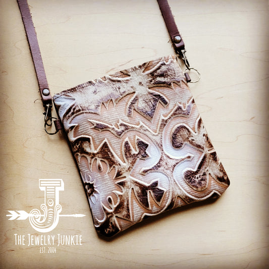 *Small Crossbody Handbag w/ Sienna Laredo Leather 509x