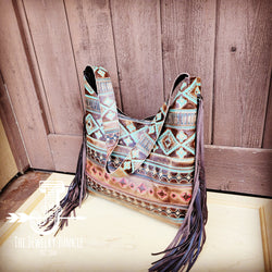 Montana Embossed Leather Hobo Handbag in Santa Fe 508L