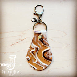 *Embossed Leather Key Chain - Sienna Laredo 702d