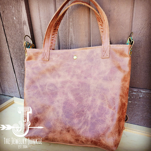 Tejas Leather Bucket Hide Handbag with Gilded Cowboy Accent 506s