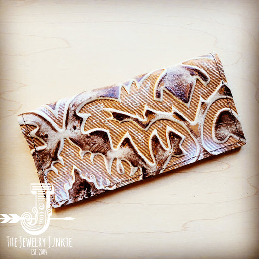*Embossed Leather Wallet-Sienna Laredo 302i