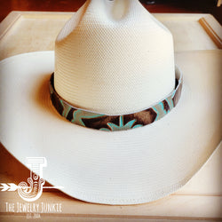 Turquoise Laredo Embossed Leather Hat Band Only 950i