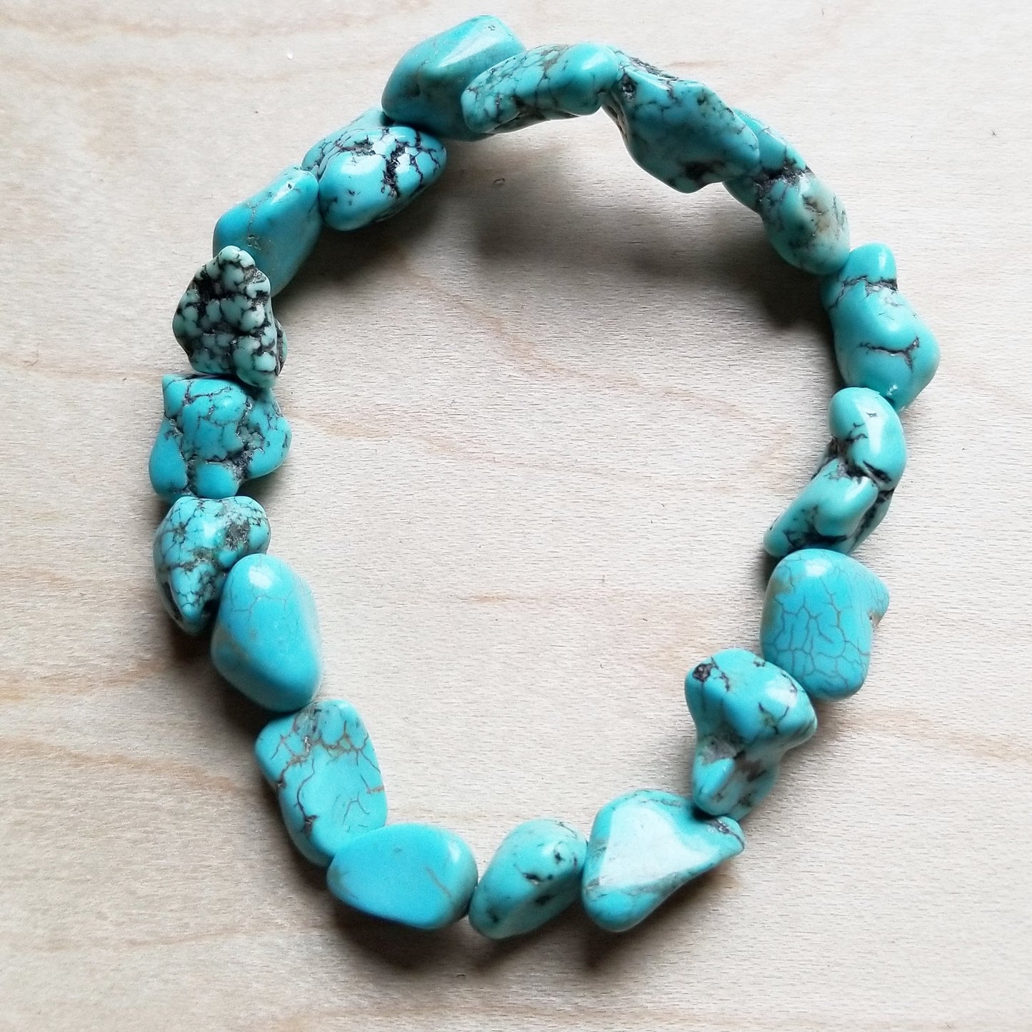 Chunky Turquoise Bracelet 801e - The Jewelry Junkie