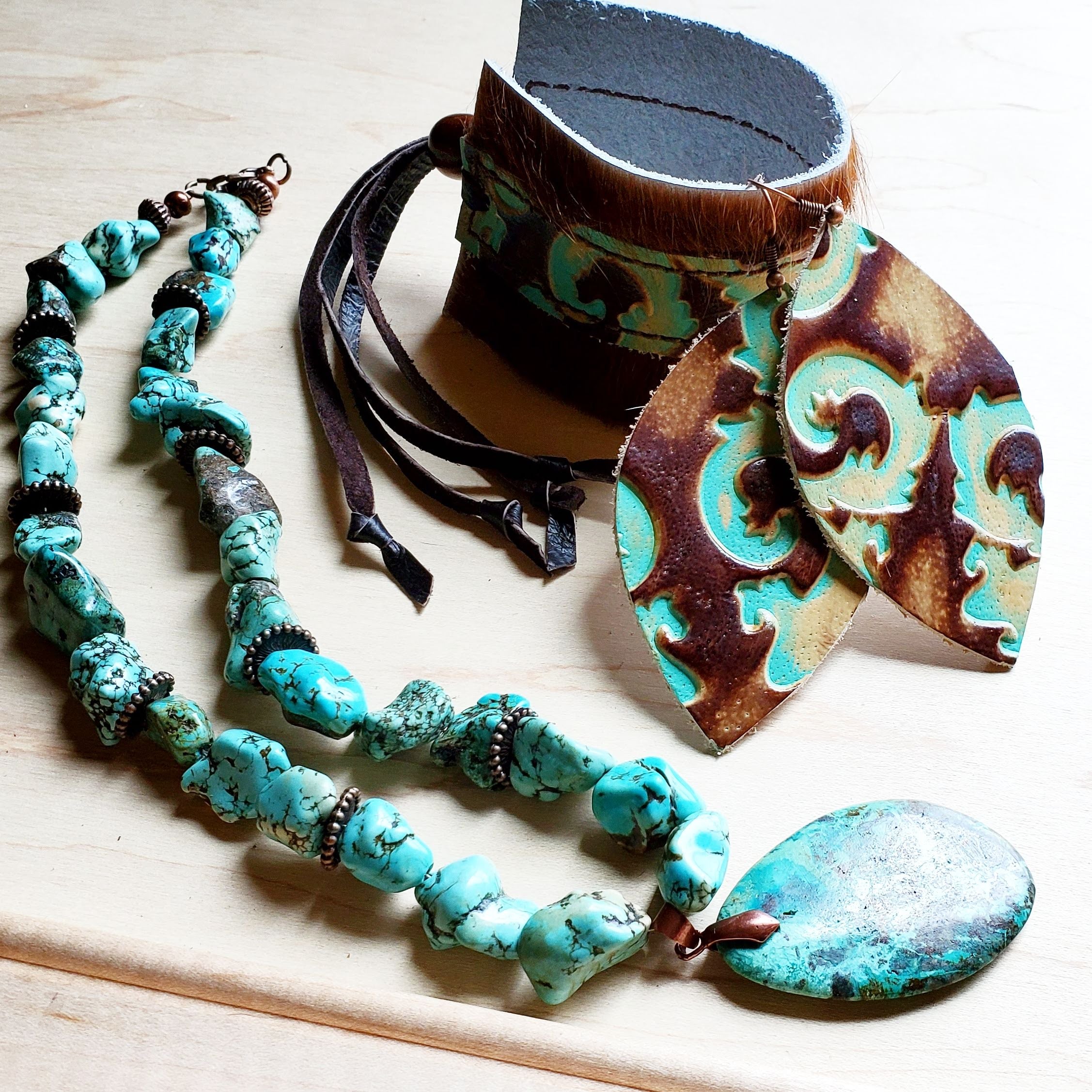 Turquoise Beads Artisan Necklace