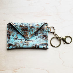 Sierra Credit Card Wallet-Turquoise Metallic 600g