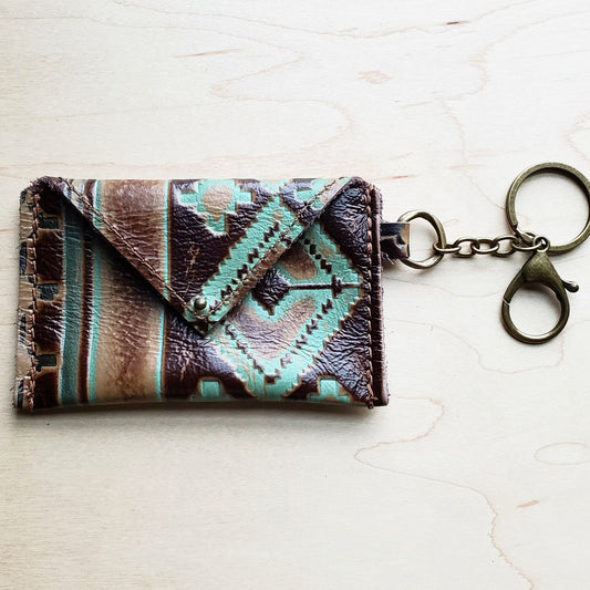 **Sierra Credit Card Wallet-Turquoise Navajo 600b