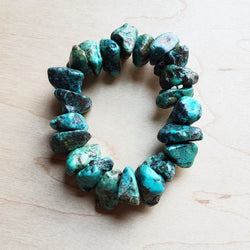 Chunky Genuine Natural Turquoise Bracelet 802b