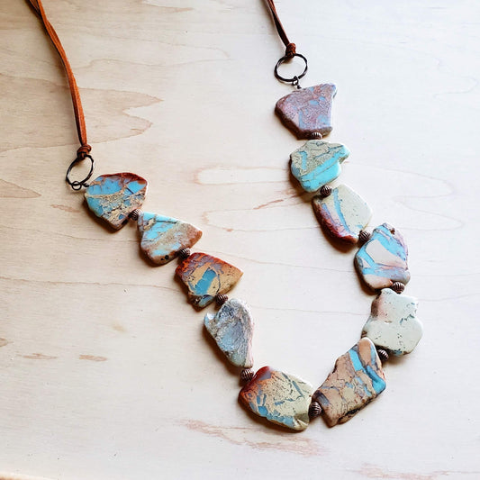 Aqua Terra Slab Necklace 