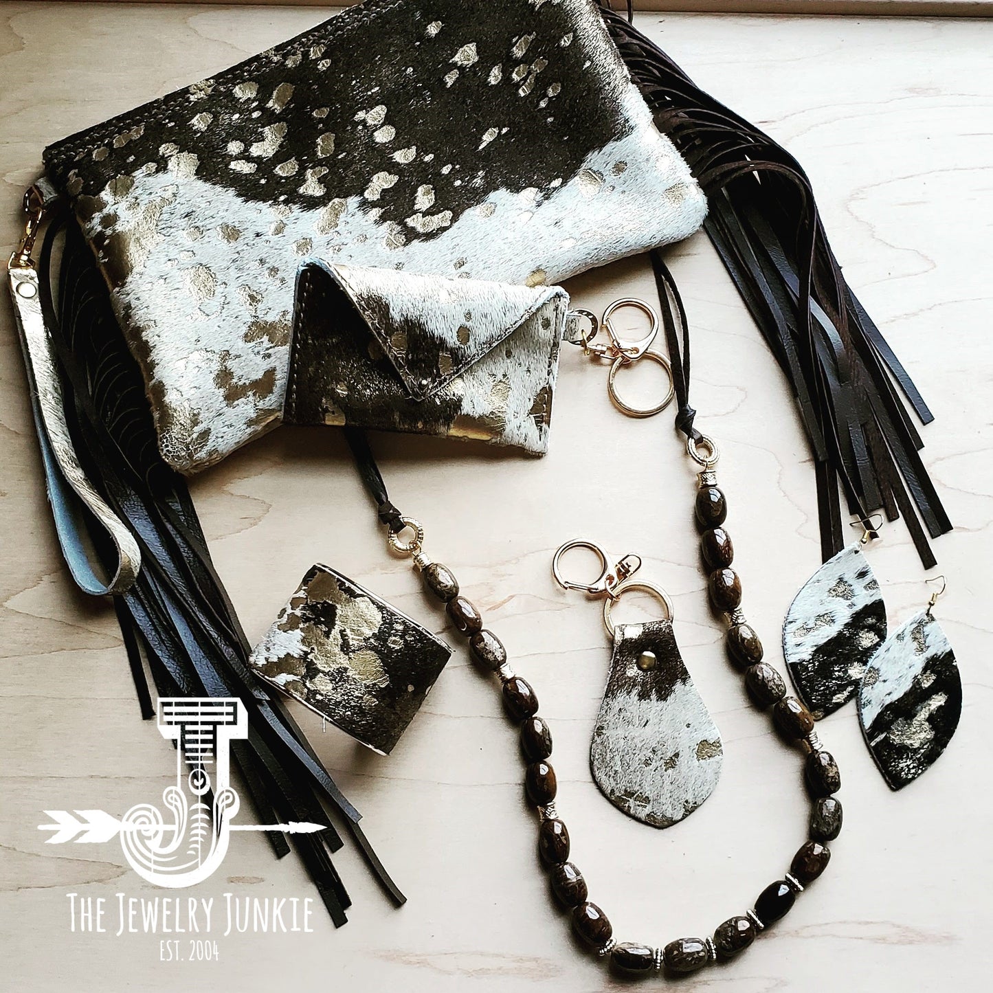 A big boho leather bag from Jewelry Junkie