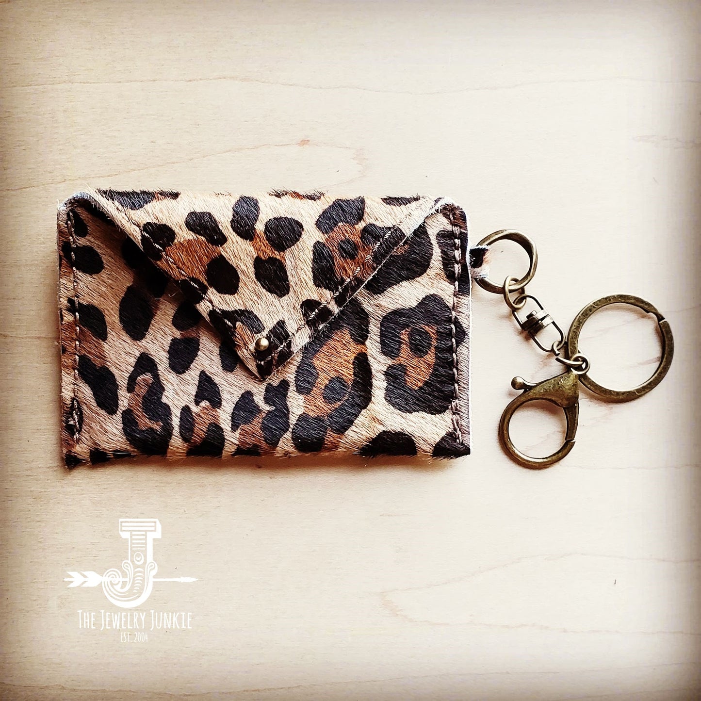 Sierra Credit Card Wallet-Hair on Hide Leopard (600s)