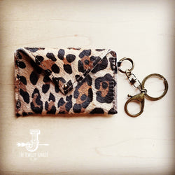 Sierra Credit Card Wallet-Hair on Hide Leopard (600s)