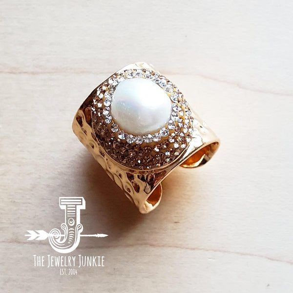 Freshwater Pearl Cuff Ring  012t
