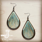 Woven Teardrop Earrings in  Teal