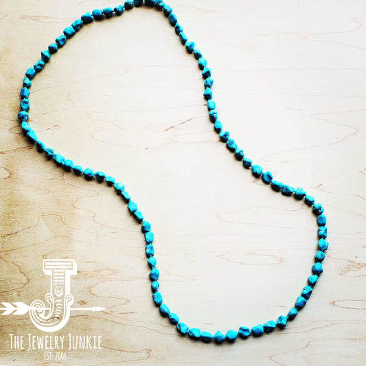 Boho Beaded Necklace w/ Turquoise