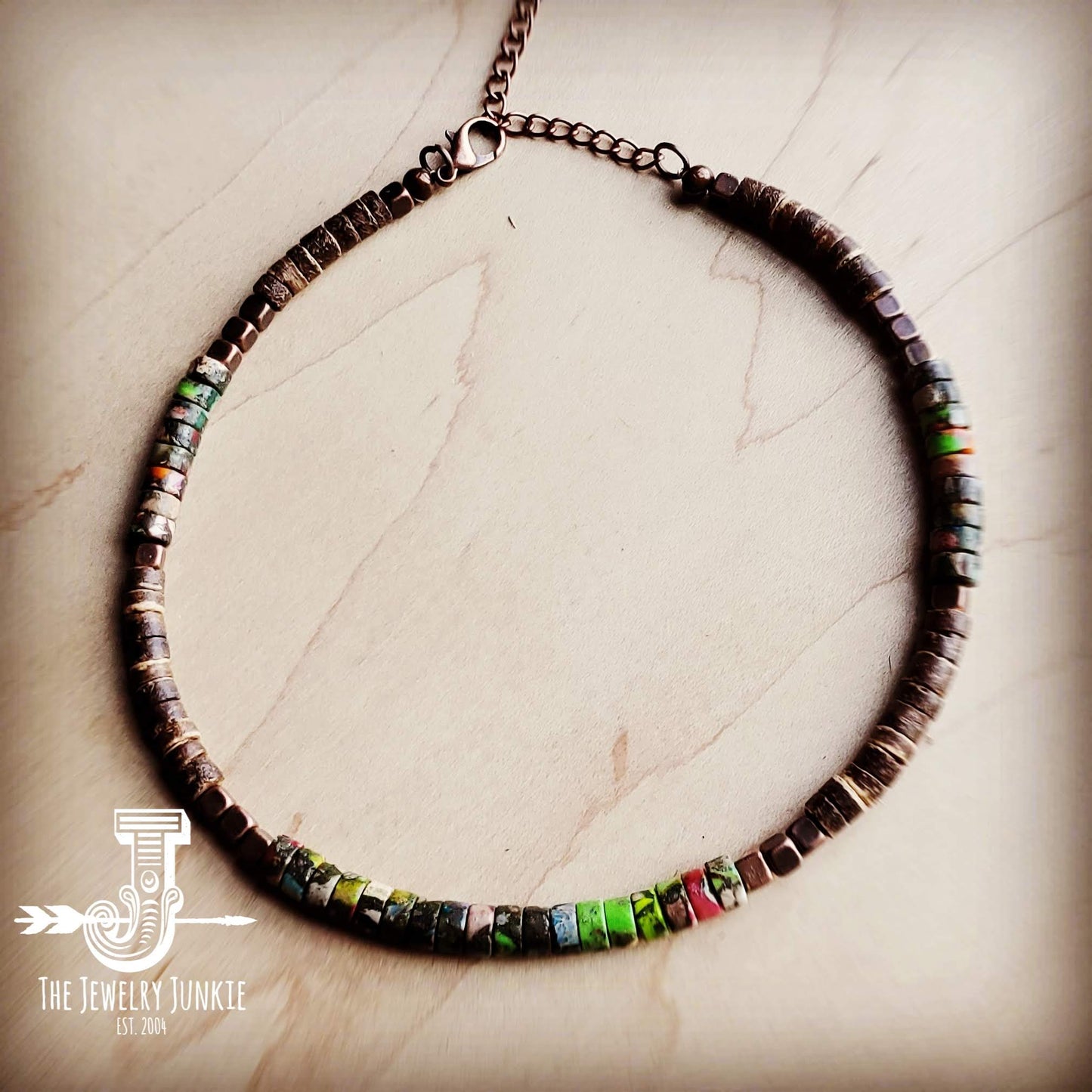 *Regalite Gemstone Beaded Collar Necklace 250s