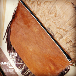 *Hair-On-Hide w/ Brown Laredo Flap Crossbody Handbag 504i