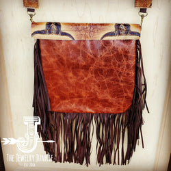 *Hair-On-Hide w/ Steer Head Flap Crossbody Handbag 504L
