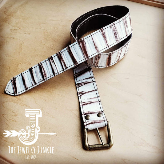 *White Chateau Genuine Leather Belt 902p