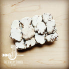 White Turquoise Slab Belt Buckle-Large