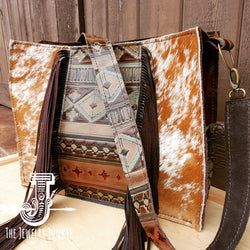 CUSTOMIZABLE Large Box Bag Hair on Hide with Leather Accent 505L