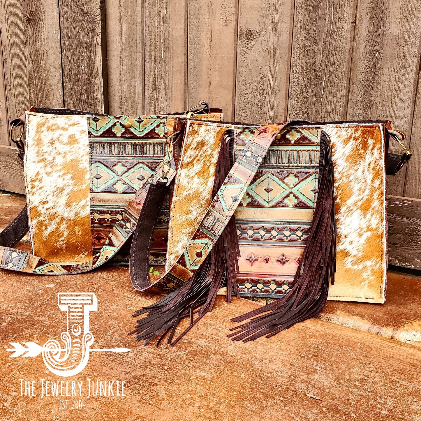 CUSTOMIZABLE Large Box Bag Hair on Hide with Leather Accent 505L