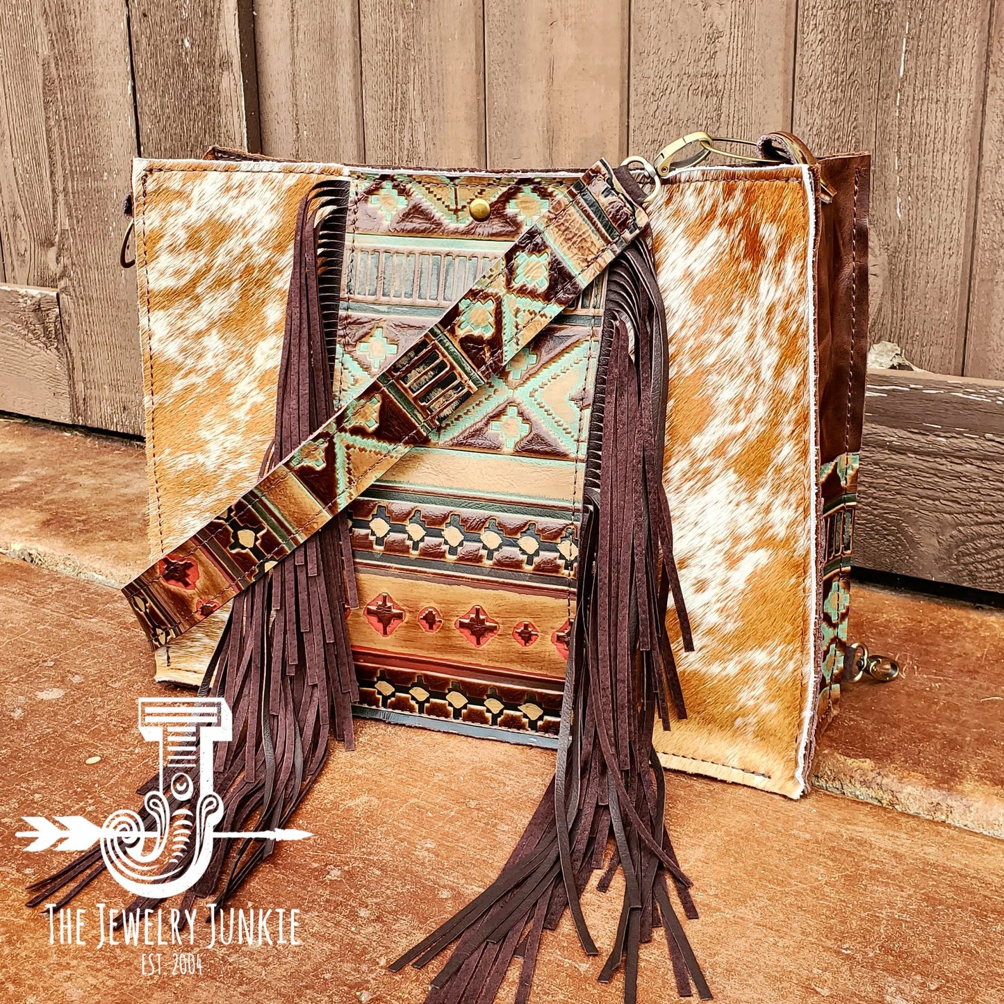 CUSTOMIZABLE Large Box Bag Hair on Hide with Leather Accent 505L